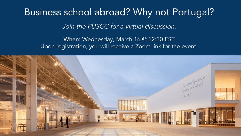 Webinar: Business school abroad? Why not Portugal?